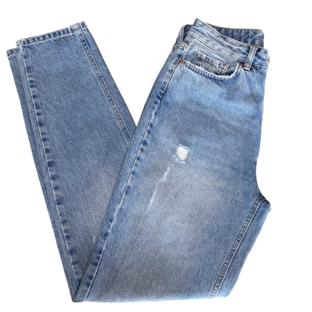 BDG Jeans Womens Size 26 Blue Mom Jeans High Rise Distressed Vintage Y2K Boho